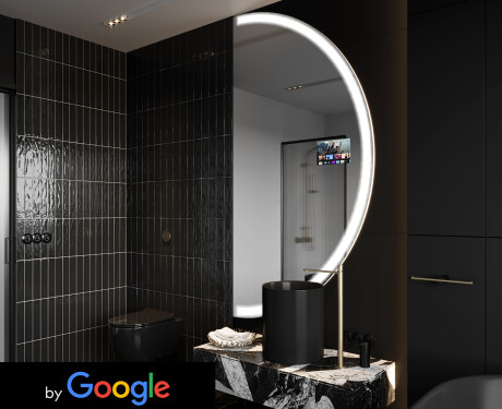 Runder Badpiegel mit LED SMART A222 Google