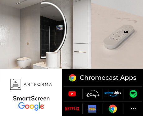 Runder SmartSpiegel mit LED Beleuchtung SMART A223 Google #2