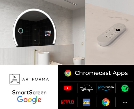 Runder Spiegel mit LED SMART W222 Google #2