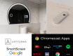 Runder Badpiegel mit LED SMART W223 Google #2