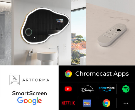 Unregelmäßiger Spiegel mit LED SMART P222 Google #2