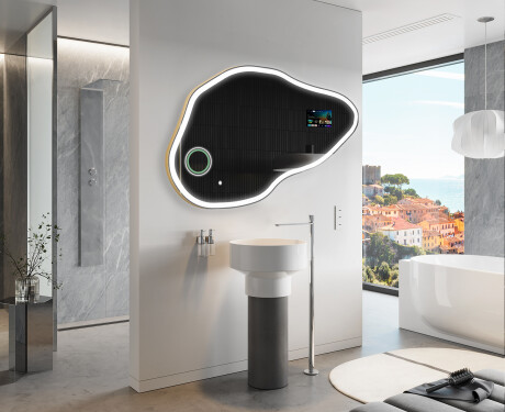 Unregelmäßiger Spiegel mit LED SMART P222 Google #10