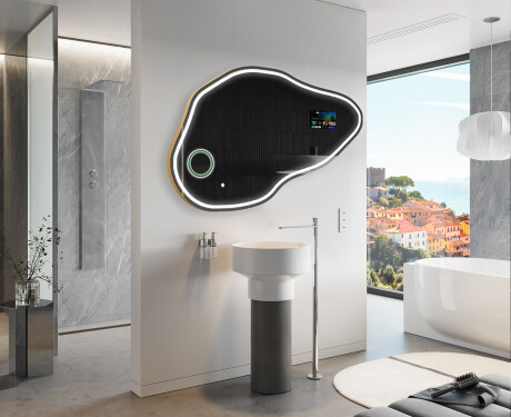 Unregelmäßiger Spiegel mit LED SMART P223 Google #10