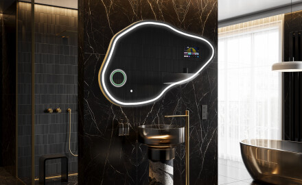 Unregelmäßiger Spiegel mit LED SMART P223 Google