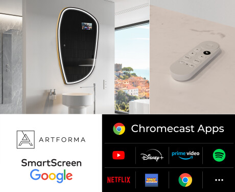 Unregelmäßiger Spiegel mit LED SMART I223 Google #2