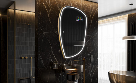Unregelmäßiger Spiegel mit LED SMART I223 Google