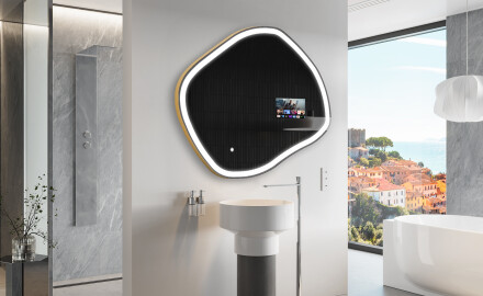 Unregelmäßiger SmartSpiegel mit LED Beleuchtung SMART R222 Google