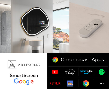 Unregelmäßiger Spiegel mit LED SMART R223 Google #2