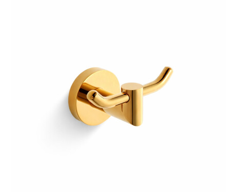 CLASSIC – Doppelhaken für Handtücher / goldglänzend