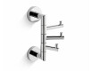 CLASSIC – Handtuchhaken / dreifach schwenkbar / Chrom