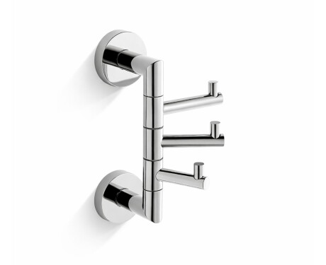 CLASSIC – Handtuchhaken / dreifach schwenkbar / Chrom