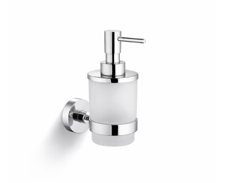 CLASSIC – Spender für Flüssigseife / mattes Glas / Chrom