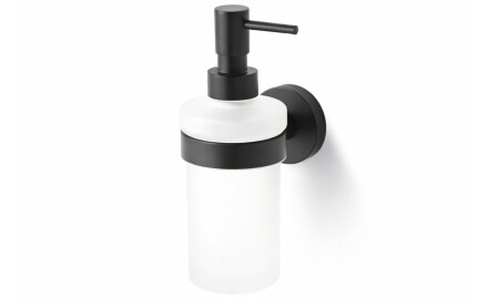 CLASSIC – Spender für Flüssigseife / mattes Glas / mattschwarz