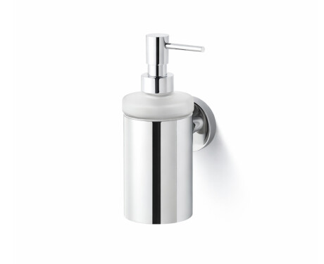 CLASSIC – Flüssigseifenspender / Metallgehäuse, mattes Glas / Chrom