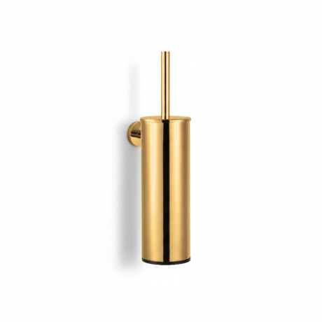 CLASSIC – Hohe hängende Toilettenbürste / Metallbehälter, Einsatz aus Kunststoff / goldglänzend #1