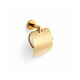 CLASSIC – Toilettenpapierhalter / mit Abdeckung / goldglänzend #1