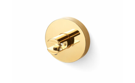 CLASSIC – Halterung mit Rosette für Glasregale 07.80160/50/40/30 – 2 Stück / Gold glänzend