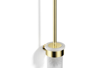 MEGAN – Hängende Toilettenbürste / gebürstetes Champagner-Gold