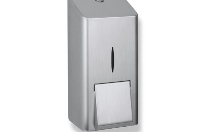 Flüssigseifenspender 0,8 l, Serie R10 / gebürsteter Stahl