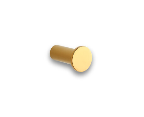 Einzelner Handtuchhaken / goldglänzend