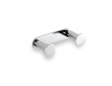 Breite Leiste – 2 Handtuchhaken / Chrom