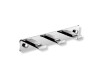 Leiste – 3 flache Handtuchhaken / Chrom