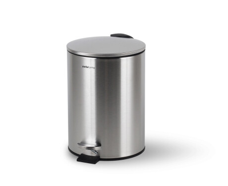 BUDGET-Treteimer, rund, 3 l, Soft-Close / Edelstahl, satiniert