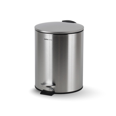 BUDGET-Treteimer, rund, 5 l, Soft-Close / Edelstahl, satiniert #1