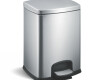 PREMIUM-Treteimer, rechteckig, 12 l, Soft-Close / Edelstahl, satiniert