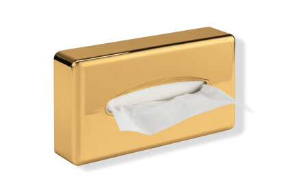 Taschentuchspender / ABS, goldglänzend