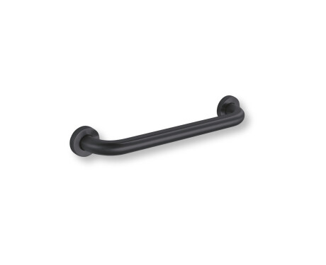 Stützhandlauf für Menschen mit Behinderungen, Ø 32, gerade, STANDARD – 40 cm / Edelstahl, mattschwarz