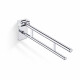 Stützhandlauf für Menschen mit Behinderungen, Ø 32, schwenkbar, PREMIUM – 80 cm / polierter Edelstahl #1