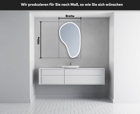 Wandspiegel Beleuchtet unregelmäßige Form S222 #5