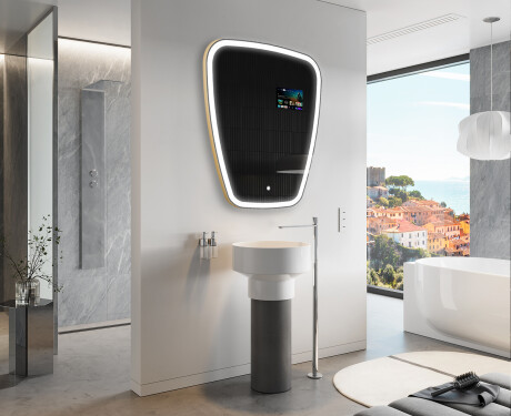 Unregelmäßiger Spiegel mit LED SMART Z222 Google #9