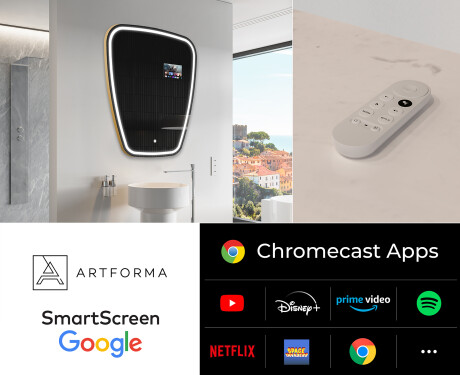 Unregelmäßiger Spiegel mit LED SMART Z223 Google #2