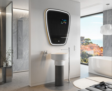 Unregelmäßiger Spiegel mit LED SMART Z223 Google #9