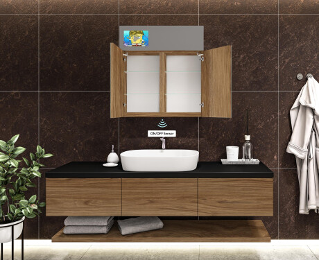 Smart Spiegelschrank mit LED Beleuchtung - L27 Sarah 66,5 x 72cm #9