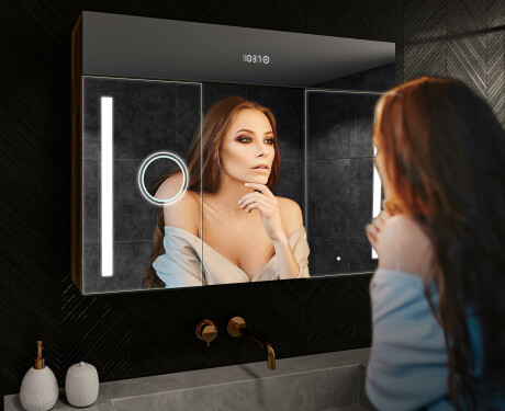 Spiegelschrank mit LED Beleuchtung - L02 Emily 100 x 72cm #9