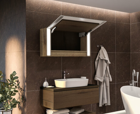 Spiegelschrank mit LED Beleuchtung Sofia 100 x 50cm #11