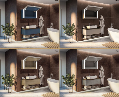 Spiegelschrank mit LED Beleuchtung Sofia 100 x 50cm #4