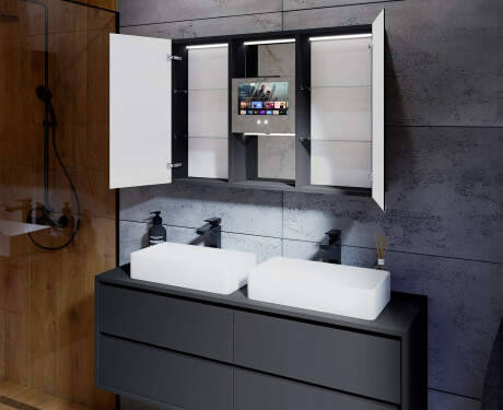 Spiegelschrank mit LED Beleuchtung Lisa 100 x 70cm #11