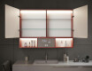 Bad Spiegelschrank Emma mit LED Beleuchtung - 2-türig 100 x 72cm #12