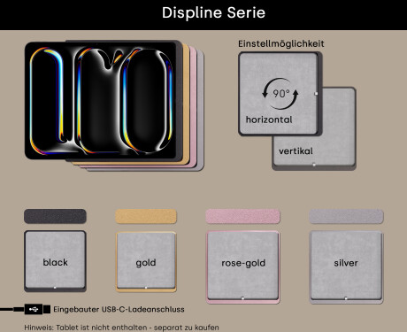 Abgerundeter Moderner LED-Spiegel mit iPad Displine L141 Rahmen #2