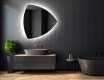 Unregelmäßiger asymmetrischer Spiegel mit LED Beleuchtung T221 #2
