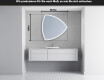 Unregelmäßiger asymmetrischer Spiegel mit LED Beleuchtung T222 #5