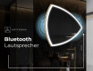 Unregelmäßiger asymmetrischer Spiegel mit LED Beleuchtung T222 #7