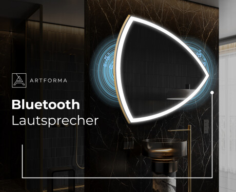 Unregelmäßiger asymmetrischer Spiegel mit LED Beleuchtung T222 #7