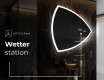 Unregelmäßiger asymmetrischer Spiegel mit LED Beleuchtung T222 #8