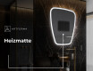 Unregelmäßiger asymmetrischer Spiegel mit LED Beleuchtung Z222 #8