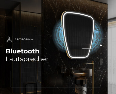 Unregelmäßiger asymmetrischer Spiegel mit LED Beleuchtung Z223 #6